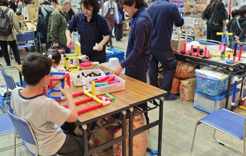 パイプを使ったワークショップ